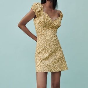 Yellow Zara dress